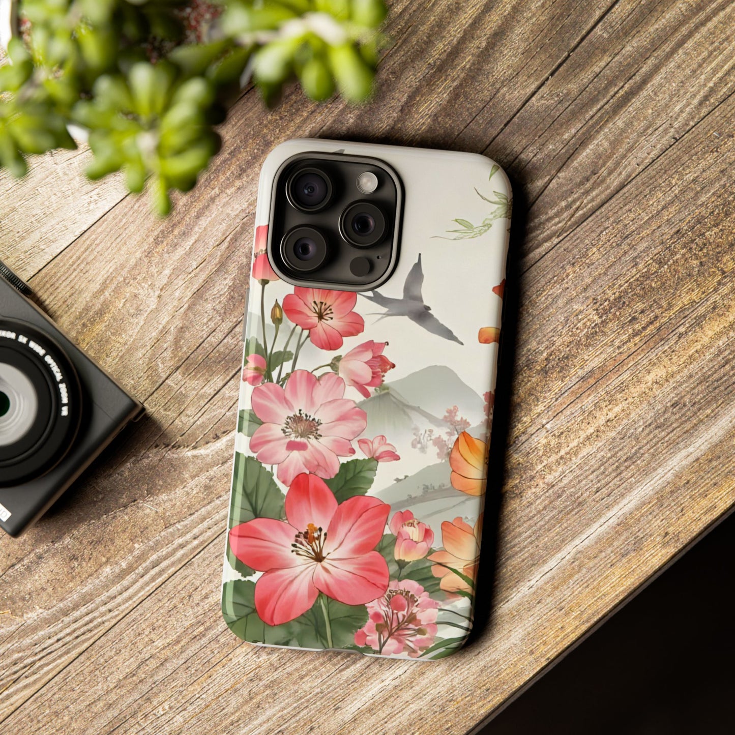 Floral Phone Case, Tough Cases, Smartphone Accessories, Gift for Her, Nature Lover's Present, Floral Design, Spring Style