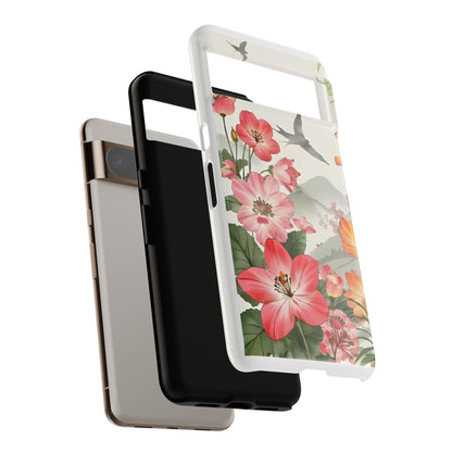 Floral Phone Case, Tough Cases, Smartphone Accessories, Gift for Her, Nature Lover's Present, Floral Design, Spring Style