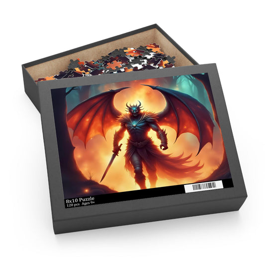 Fantasy Dragon-Themed Puzzle, 120-500 Piece Game, Unique Gift for Gamers, Collector's Décor, Family Game Night Fun