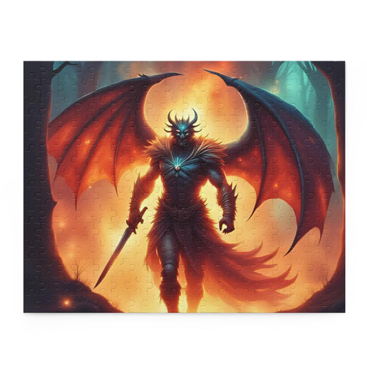 Fantasy Dragon-Themed Puzzle, 120-500 Piece Game, Unique Gift for Gamers, Collector's Décor, Family Game Night Fun