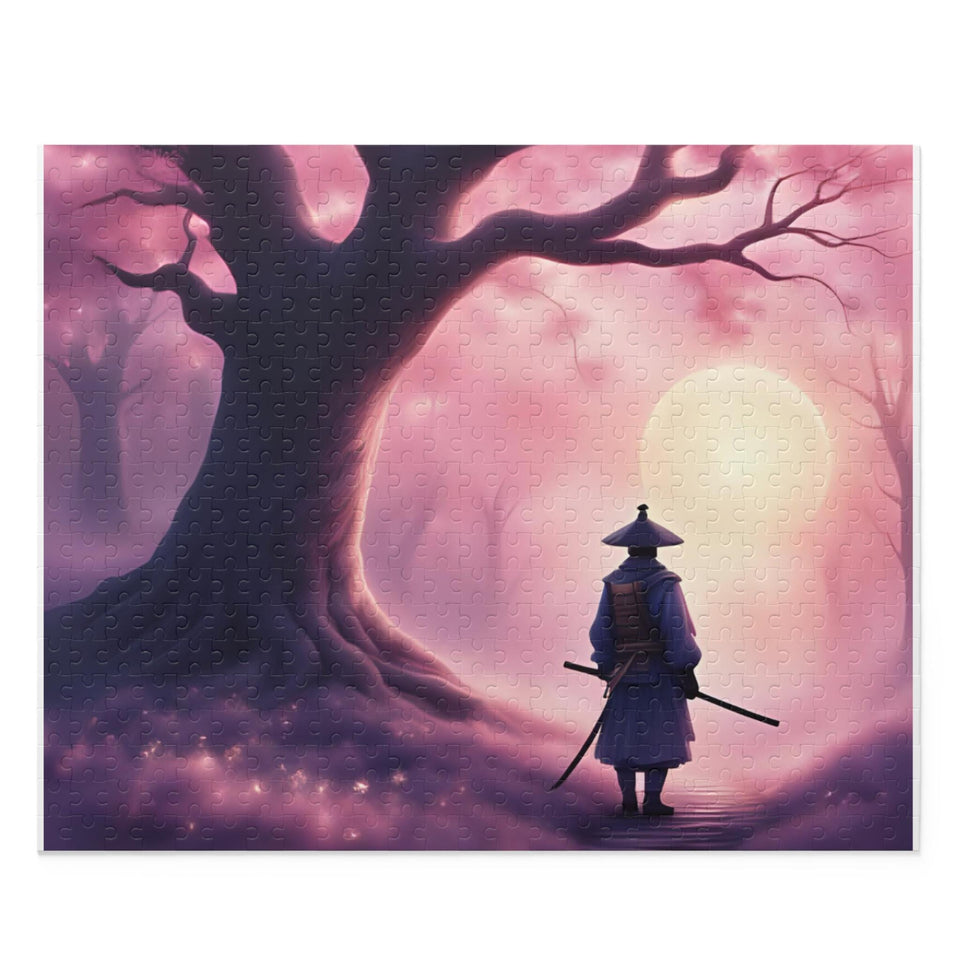 Mystical Samurai Puzzle - 120, 252, 500-Piece, Relaxation activity, Perfect gift for puzzle lovers, Meditative decor, Unique home [...]