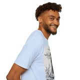 Sakura Samurai Unisex T-Shirt | Eco-Friendly Softstyle Tee, Anime Lover Gift, Casual Wear, Spring Fashion, Unique Art T-Shirt